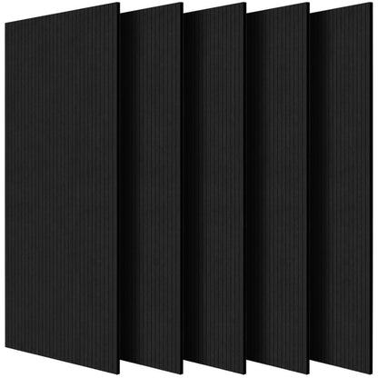 VEVOR 5 Pack Acoustic Wall Panels 120 x 60 x 5 cm Self-Adhesive Black