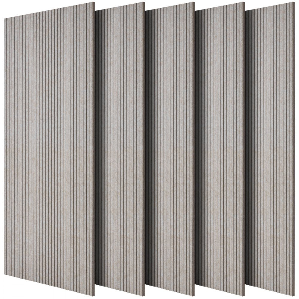 VEVOR 5 Pack Acoustic Wall Panels 120 x 60 x 5 cm Self-Adhesive Camel