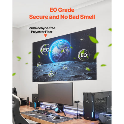 VEVOR 6 Pack Art Acoustic Panels 60 x 60 cm Self Adhesive for Home Earth