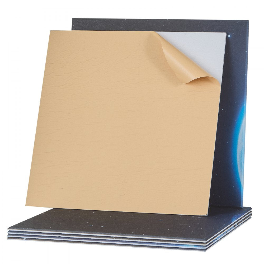 VEVOR 6 Pack Art Acoustic Panels 60 x 60 cm Self Adhesive for Home Earth