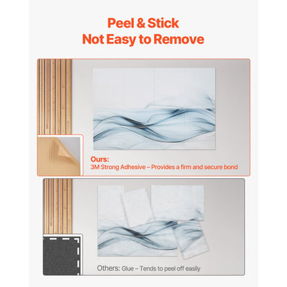 VEVOR 8 Pack Art Acoustic Panels 40 x 30 cm Self Adhesive for Home Studio