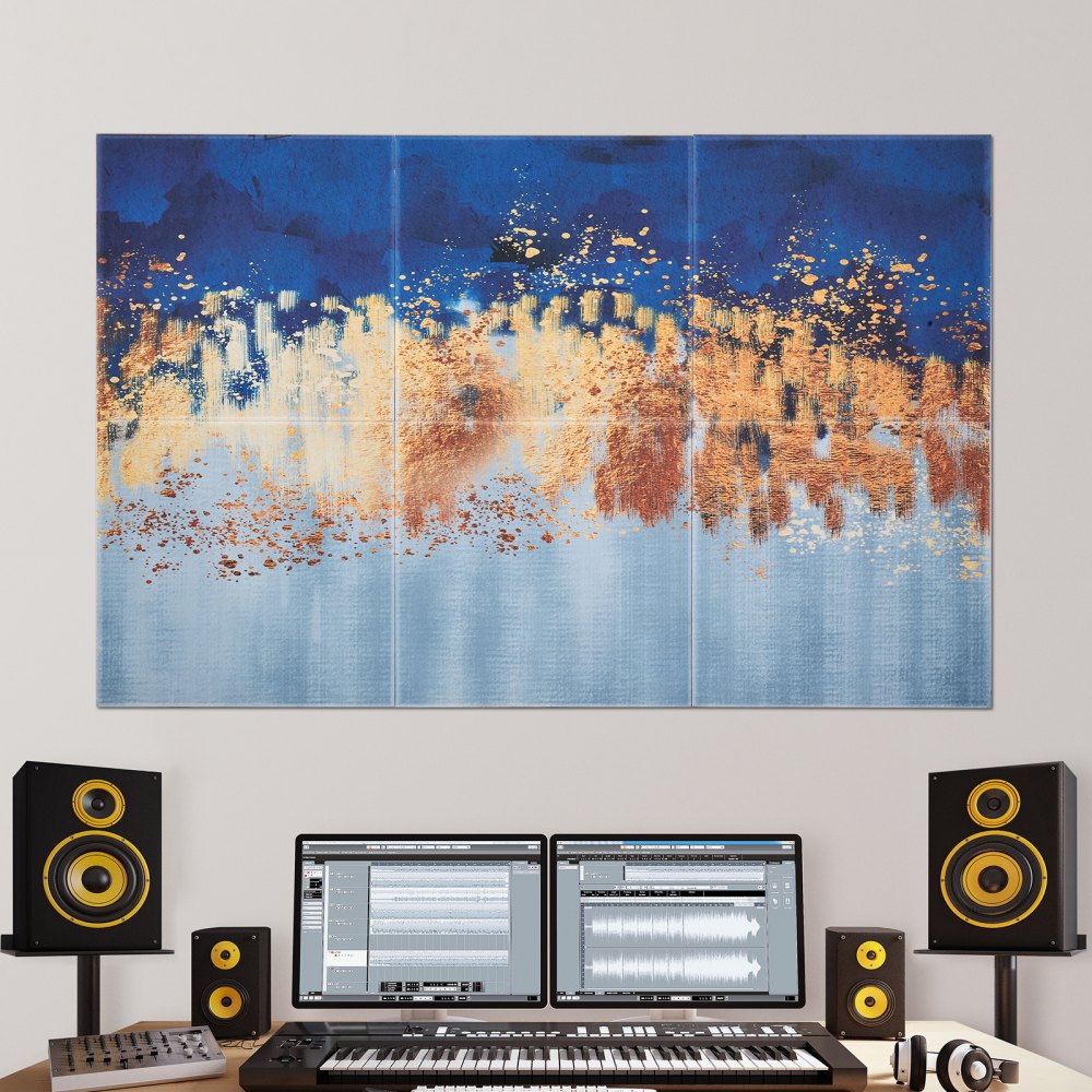 VEVOR 6 Pack Art Acoustic Panels 60 x 60 cm Self Adhesive for Home Pastel