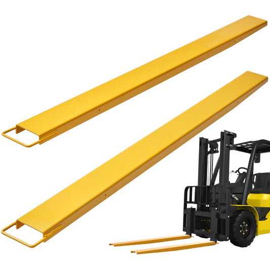 VEVOR Pallet Fork Extensions, 2130 mm Length 115 mm Width, Heavy Duty Steel Fork