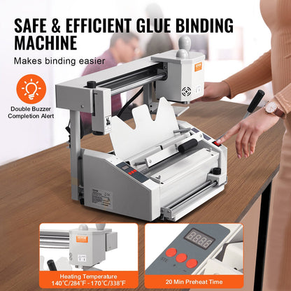 High Capacity Thermal Book Binder, 400 Sheets, 35 kg, A3/A4/A5 Compatible