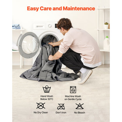VEVOR Weighted Blanket 11 kg 2235 x 2640mm King Cooling Breathable Heavy Blanket