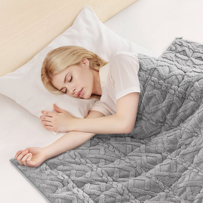 VEVOR Weighted Blanket 9kg 1524 x 2032mm Queen Size Sherpa Fleece Heavy Blanket
