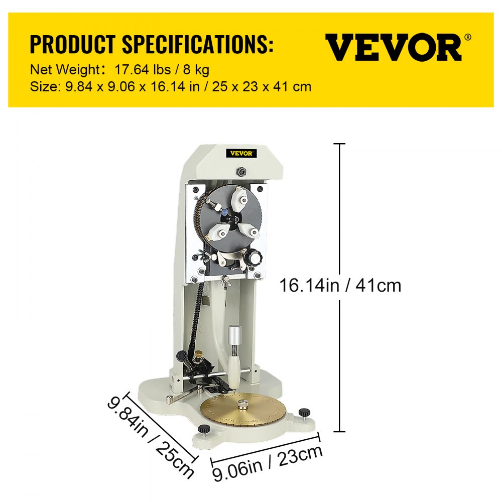 Inside Ring Engraver Standard Letter Block Dial Jewelry Making Engraving Machine