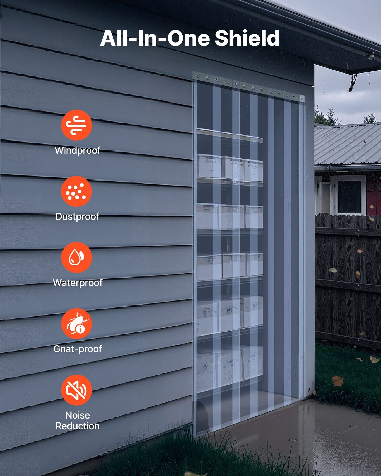 Clear PVC Strip Curtain, 30.8 m Length x 30.5 cm Width, Thermal Insulating Plastic Door Strip Bulk Roll, Walk in Freezer Cooler Curtain Strips for Doorways of Supermarket, Garage, Warehouse