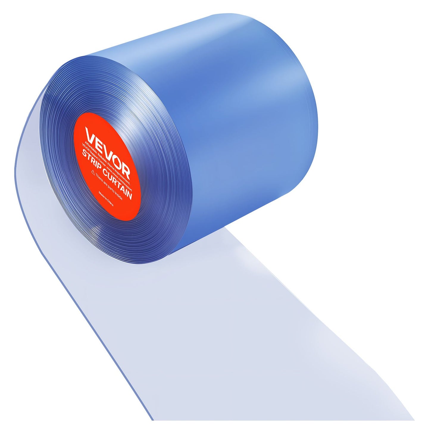 Clear PVC Strip Curtain, 30.8 m Length x 30.5 cm Width, Plastic Door Strip Bulk Roll, Walk in Freezer Cooler Curtain Strips for Doorways of Supermarket, Garage, Warehouse, Barn, Pet Animal House