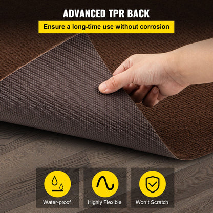 VEVOR Marine Carpet, 6 x 18 ft Boat Carpeting, Deep Brown Marine Grade Boat Carpet,