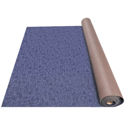 Durable Deep Blue Polyester Rug 1.8x5.5m for Indoor/Outdoor Use