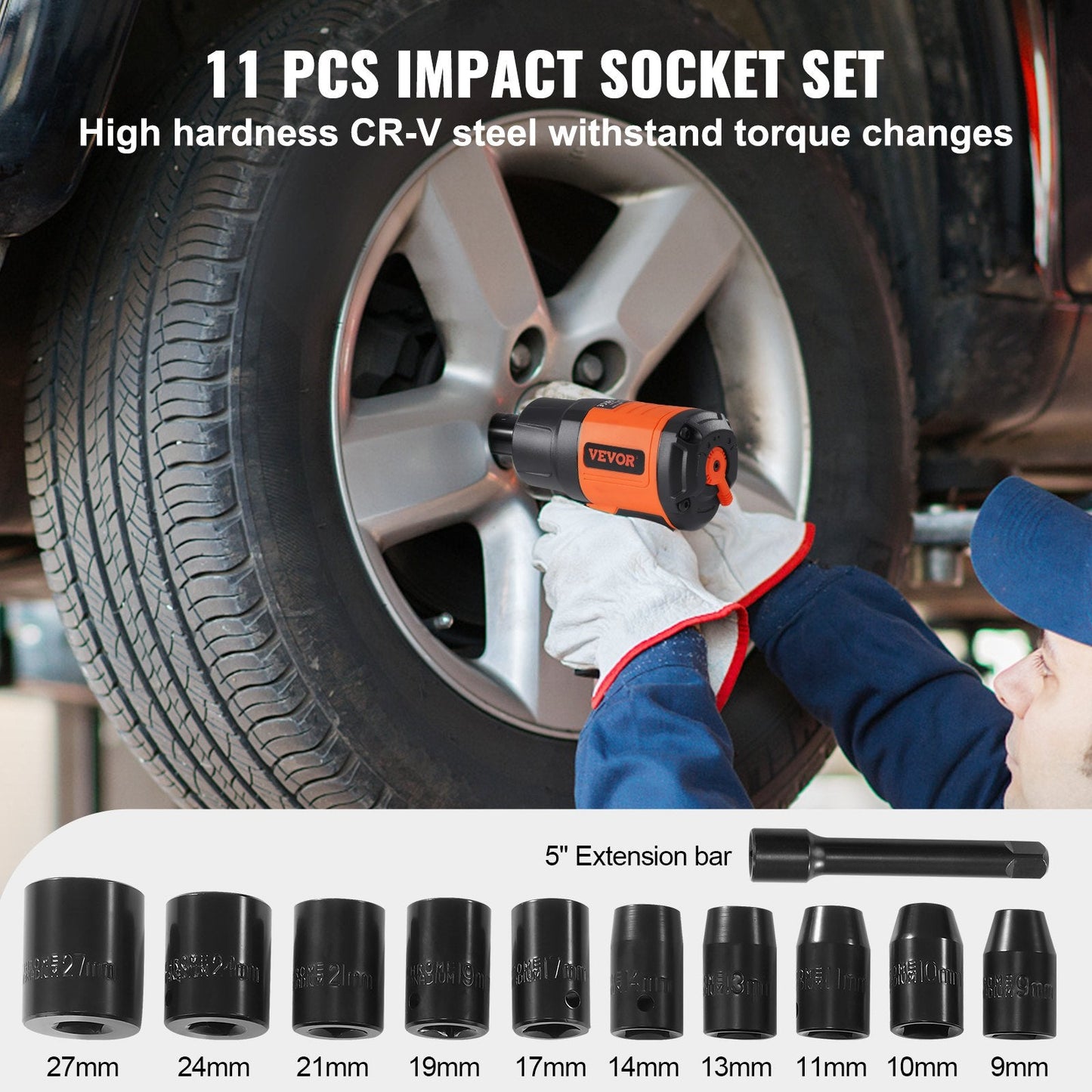 1/2 Meter Air Impact Wrench, 635 Kg, Torque 1900 Nm, Pneumatic Gun Kit