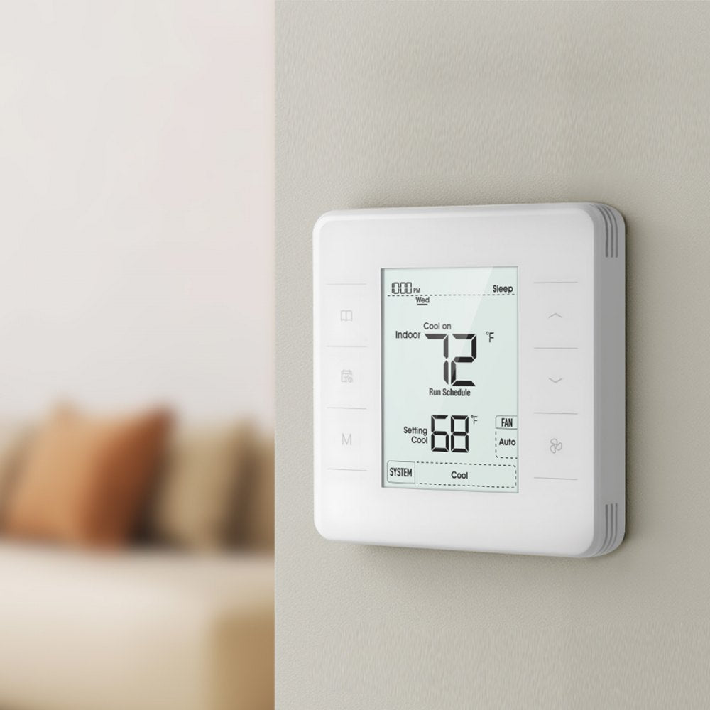 7-Day Programmable Thermostat, Home Thermostats for Heat Pump,Air Conditioner,Underfloor Heating, LED Screen with Backli