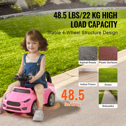VEVOR Ride On Push Car for Toddlers, Ages 1-3, Ride Racer, Sit to Stand Toddler