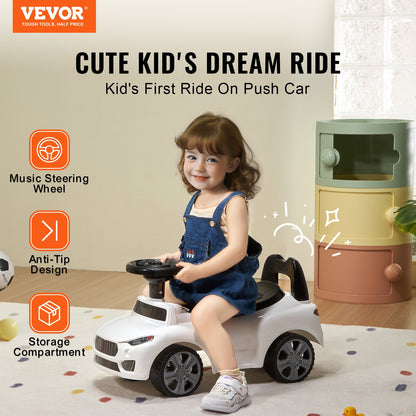 VEVOR Ride On Push Car for Toddlers, Ages 1-3, Ride Racer, Sit to Stand Toddler