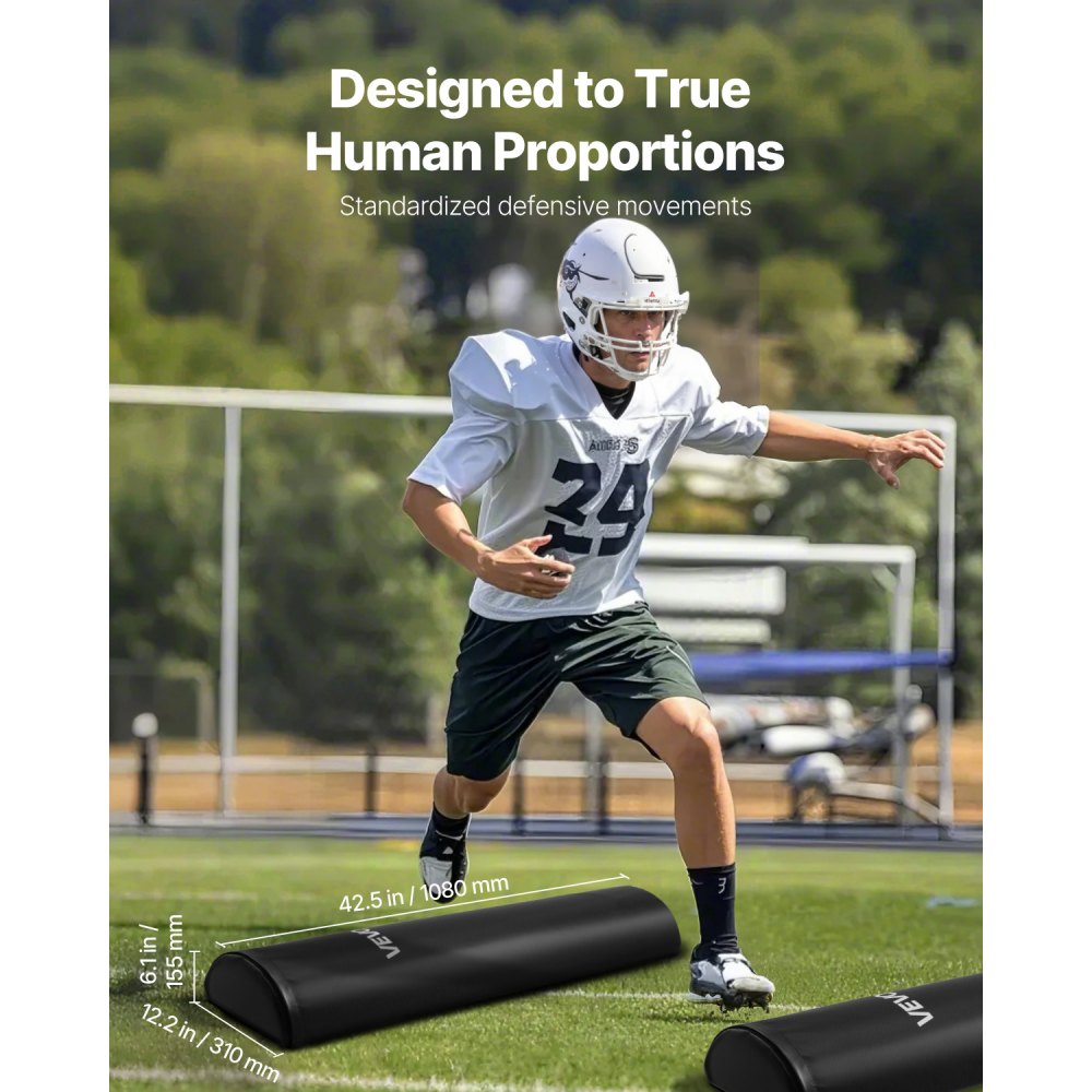 VEVOR 42.5in Football Tackling Dummy Step Over Dummy Blocking Pad Equipment 2PCS