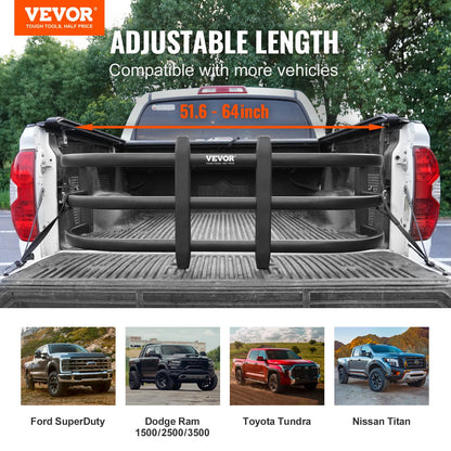 VEVOR Truck Bed Extender, Aluminum Retractable Tailgate Extender, 131cm-162.6cm