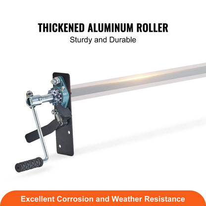 VEVOR Hand Crank Tarp Roller Kit, 1.6-2.6 m Wide, Aluminum Alloy, Manual Cab Level