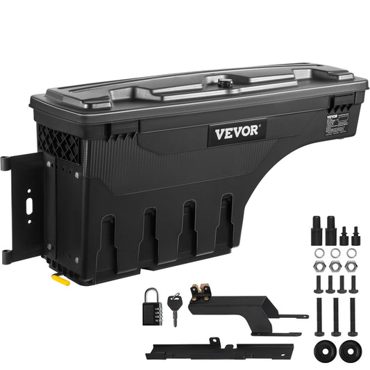 VEVOR Truck Bed Storage Box, Lockable Swing Case with Password Padlock, 6.6 Gal/25
