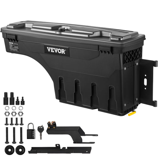 VEVOR Truck Bed Storage Box, Lockable Swing Case with Password Padlock, 6.6 Gal/25