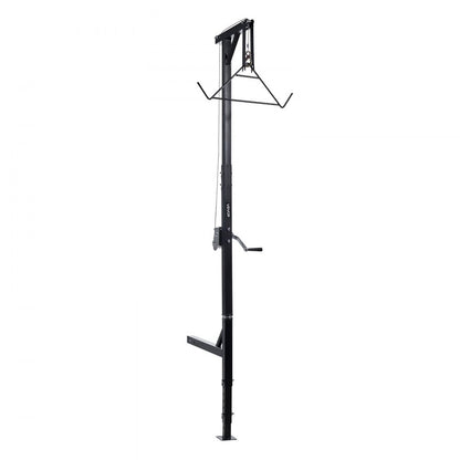 Truck Hitch Game Hoist, 600 lbs Load Capacity, Hunting Deer Hoist with 2-inch Receiver, 360-Degree Swivel Shaft & Adjust
