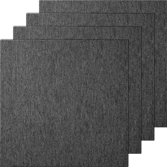 VEVOR Carpet Tiles Reusable, 20"x 20" Carpet Squares With Padding Attached, Soft