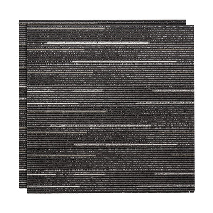 Carpet Tiles Reusable 610x610 mm, 24 PCS Modular Carpet Square Rug, Commercial Floor Soft Padded for Seamless Cover 8.9㎡, Easy DIY Replacement for Living Room Bedroom Office Indoor, Gray