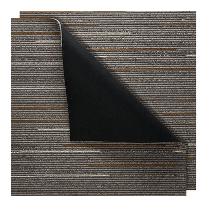 Carpet Tiles Reusable 610x610 mm, 24 PCS Modular Carpet Square Rug, Commercial Floor Soft Padded for Seamless Cover 8.9㎡, Easy DIY Replacement for Living Room Bedroom Office Indoor, Dark Brown
