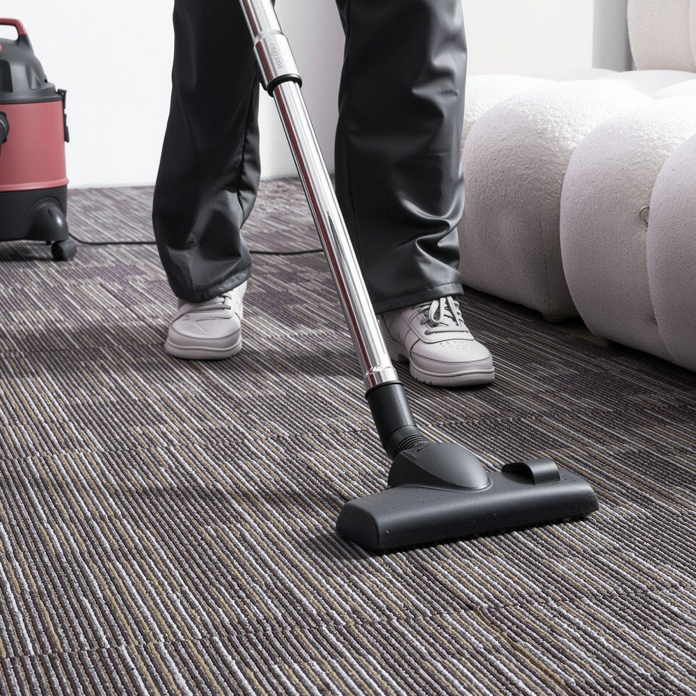 Carpet Tiles Reusable 610x610 mm, 24 PCS Modular Carpet Square Rug, Commercial Floor Soft Padded for Seamless Cover 8.9㎡