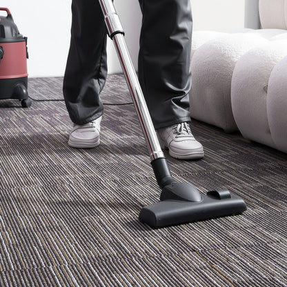 Carpet Tiles Reusable 610x610 mm, 24 PCS Modular Carpet Square Rug, Commercial Floor Soft Padded for Seamless Cover 8.9㎡