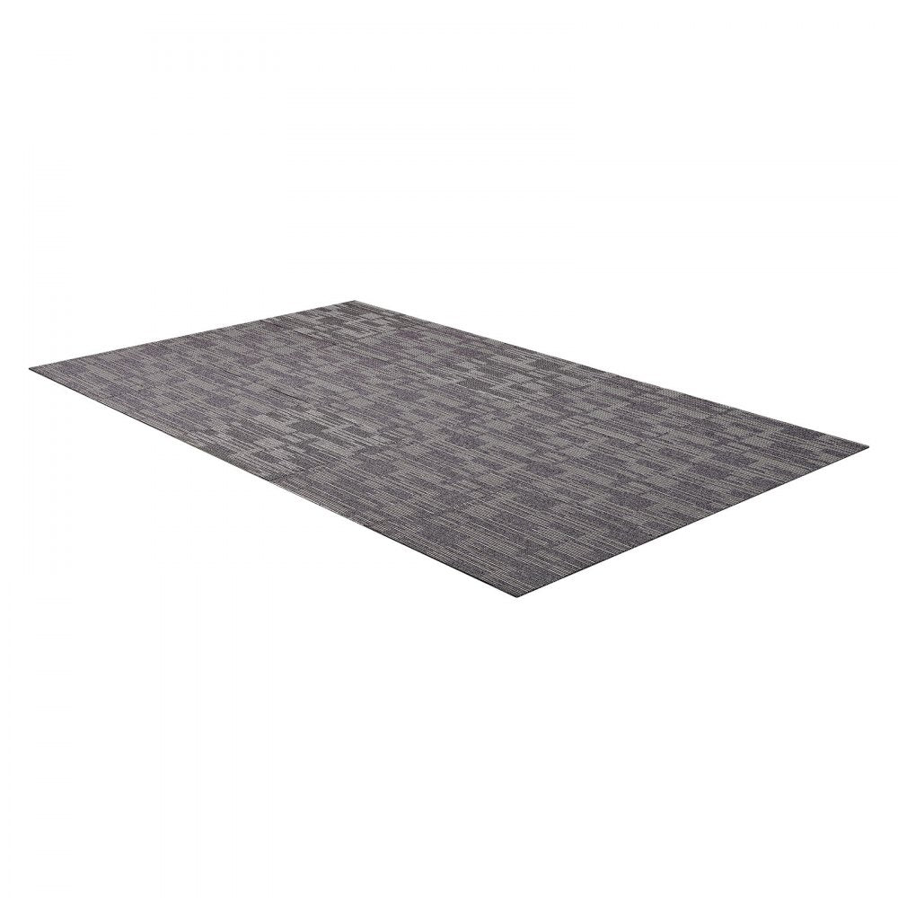Carpet Tiles Reusable 610x610 mm, 24 PCS Modular Carpet Square Rug, Commercial Floor Soft Padded for Seamless Cover 8.9㎡