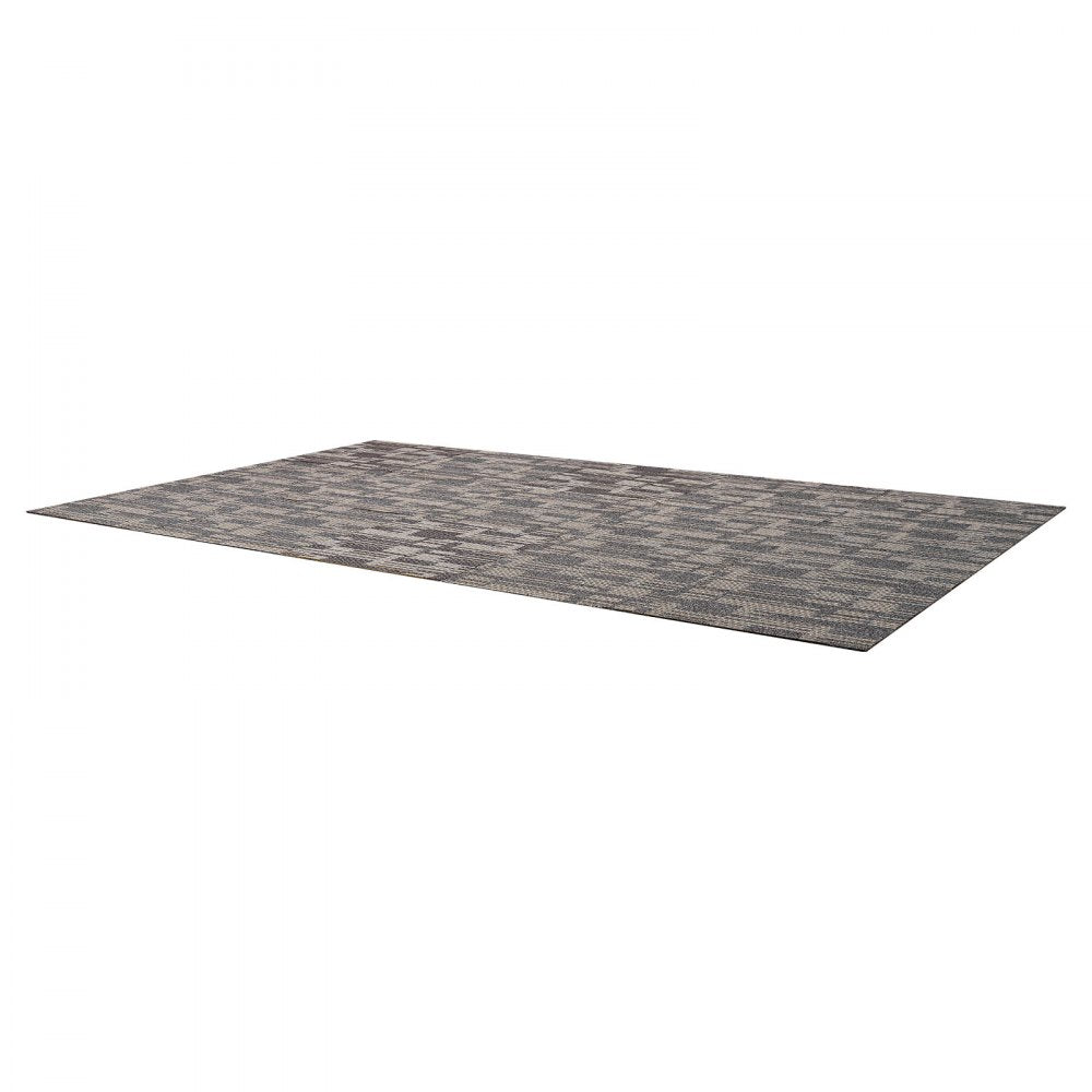Carpet Tiles Reusable 610x610 mm, 24 PCS Modular Carpet Square Rug, Commercial Floor Soft Padded for Seamless Cover 8.9㎡