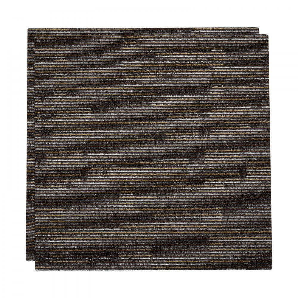 Carpet Tiles Reusable 610x610 mm, 24 PCS Modular Carpet Square Rug, Commercial Floor Soft Padded for Seamless Cover 8.9㎡