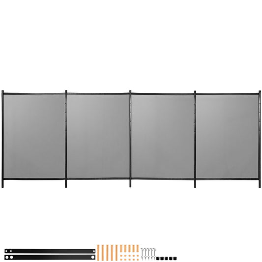 VEVOR Sentry Security Pool Fence 4x48 ft Removable Pool Fence Hole Size 1.1x 3.5