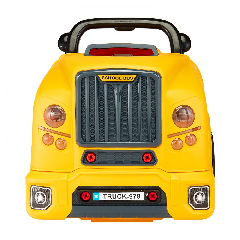 VEVOR Engine Toy Kids Mechanic Car Repair Set with Removable Parts Yellow