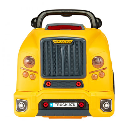 VEVOR Engine Toy Kids Mechanic Car Repair Set with Removable Parts Yellow