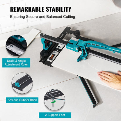 1000mm Manual Tile Cutter with Tungsten Carbide Wheel and Infrared Guide