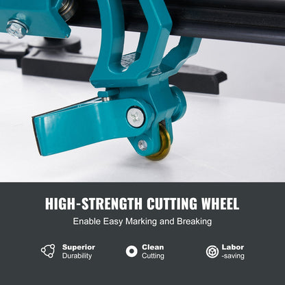 1200mm Manual Tile Cutter with Tungsten Carbide Wheel & Infrared Positioning