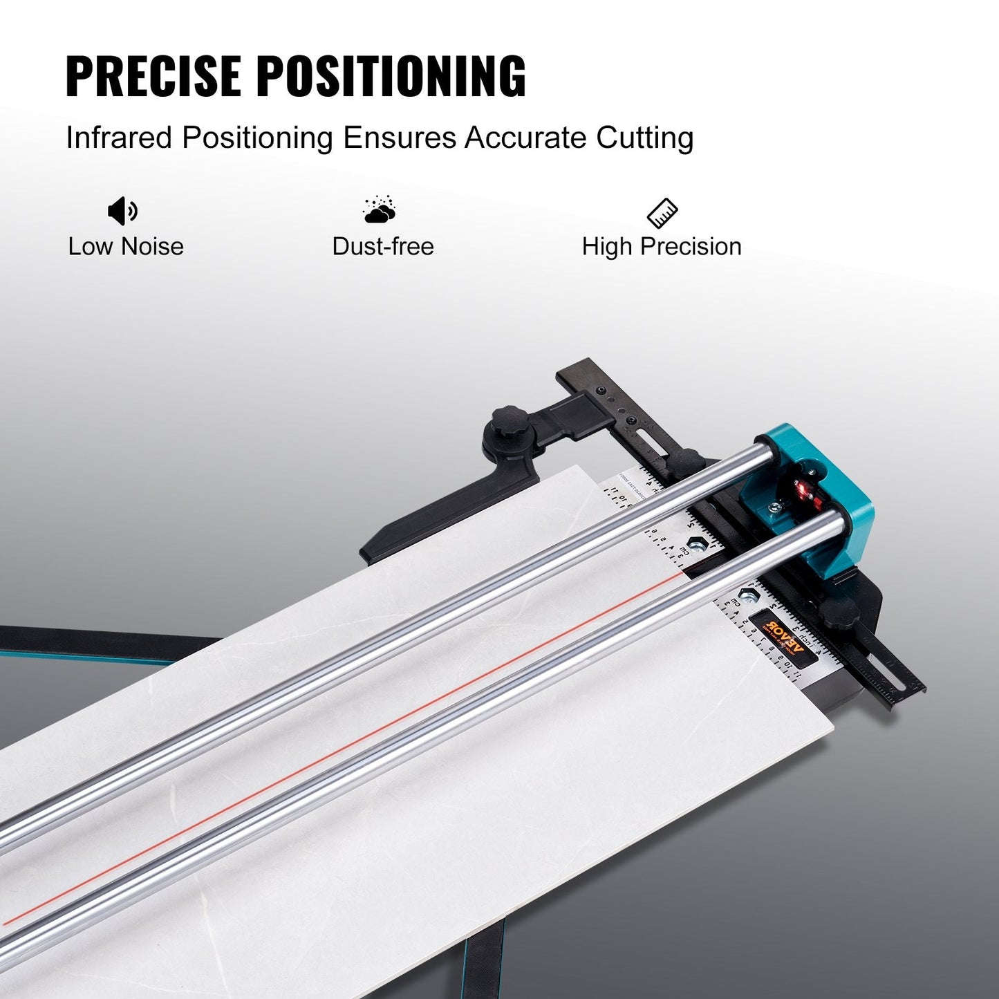 Manual Tile Cutter with 1.2m Tungsten Carbide Wheel and Infrared Positioning