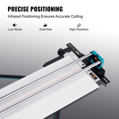 Manual Tile Cutter with 1.2m Tungsten Carbide Wheel and Infrared Positioning