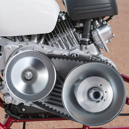 Drive Clutch, 2-8HP Engine, 2000 RPM High-Strength Drive Clutch with Asymmetric Designed Wheels & Robust Rubber Belt, Sturdy & Durable Clutch with Full Accessories, Fit for Various Engines