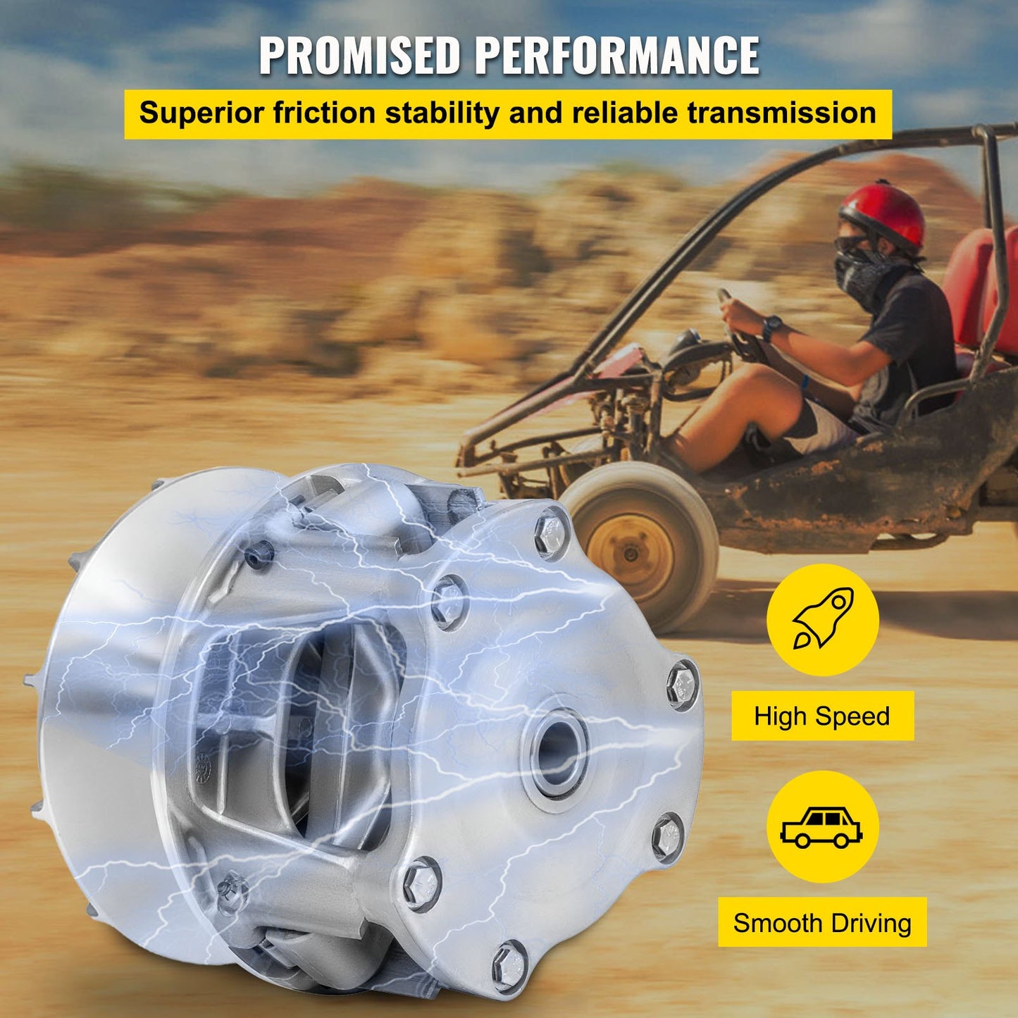 VEVOR Driven Clutch Aluminum Alloy Primary Drive Clutch Compatible With 2014-2021