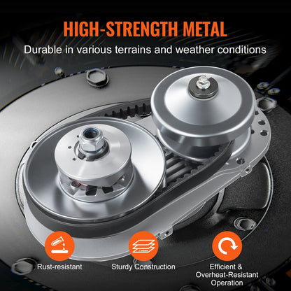 Durable 2000 RPM Clutch Kit for 2-8 HP Engines with High-Tensile Rubber Belt