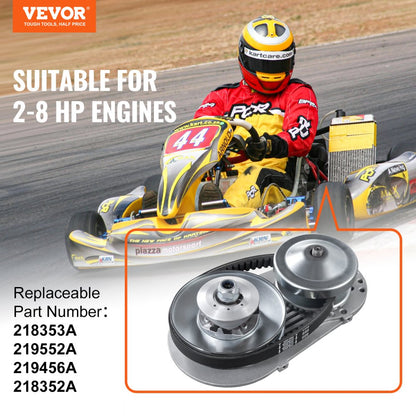 VEVOR 2000 RPM Drive Clutch Durable Clutch with 2-8 HP Engine & Rubber Belt