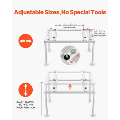 VEVOR Mini Split Ground Stand Adjustable Anti Vibration for 9000-36000 BTU