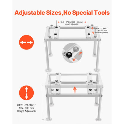 VEVOR Mini Split Ground Stand Adjustable Anti Vibration for 9000-18000 BTU