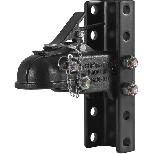 VEVOR Adjustable Trailer Coupler and 5-Position Channel Bracket Kit, 2-5/16" Hitch