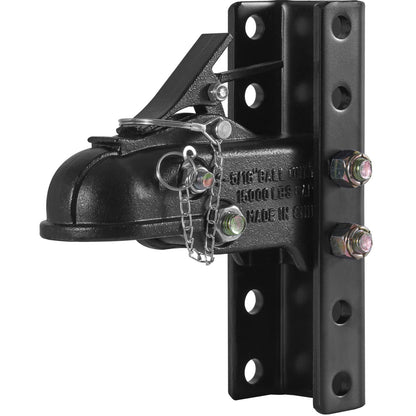 Adjustable Trailer Coupler Kit, 58 mm Hitch, 6804 kg Capacity, Heavy Duty Mount