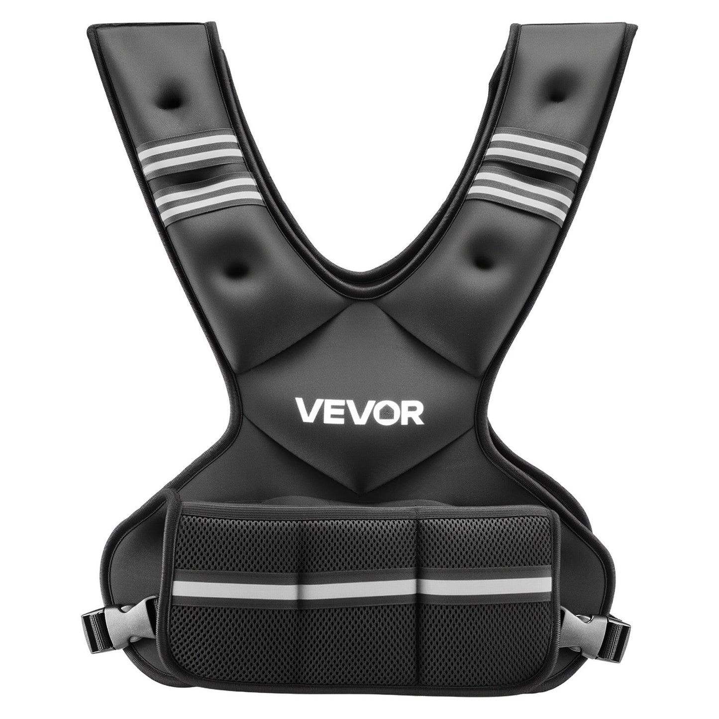 Adjustable Weighted Vest, 14.5 kg Comfortable X-Shape Body Weight Vest Set with 6 Weight Packs and Reflective Stripe, for Men Women, Workout Equipment for Strength Training Running Jogging