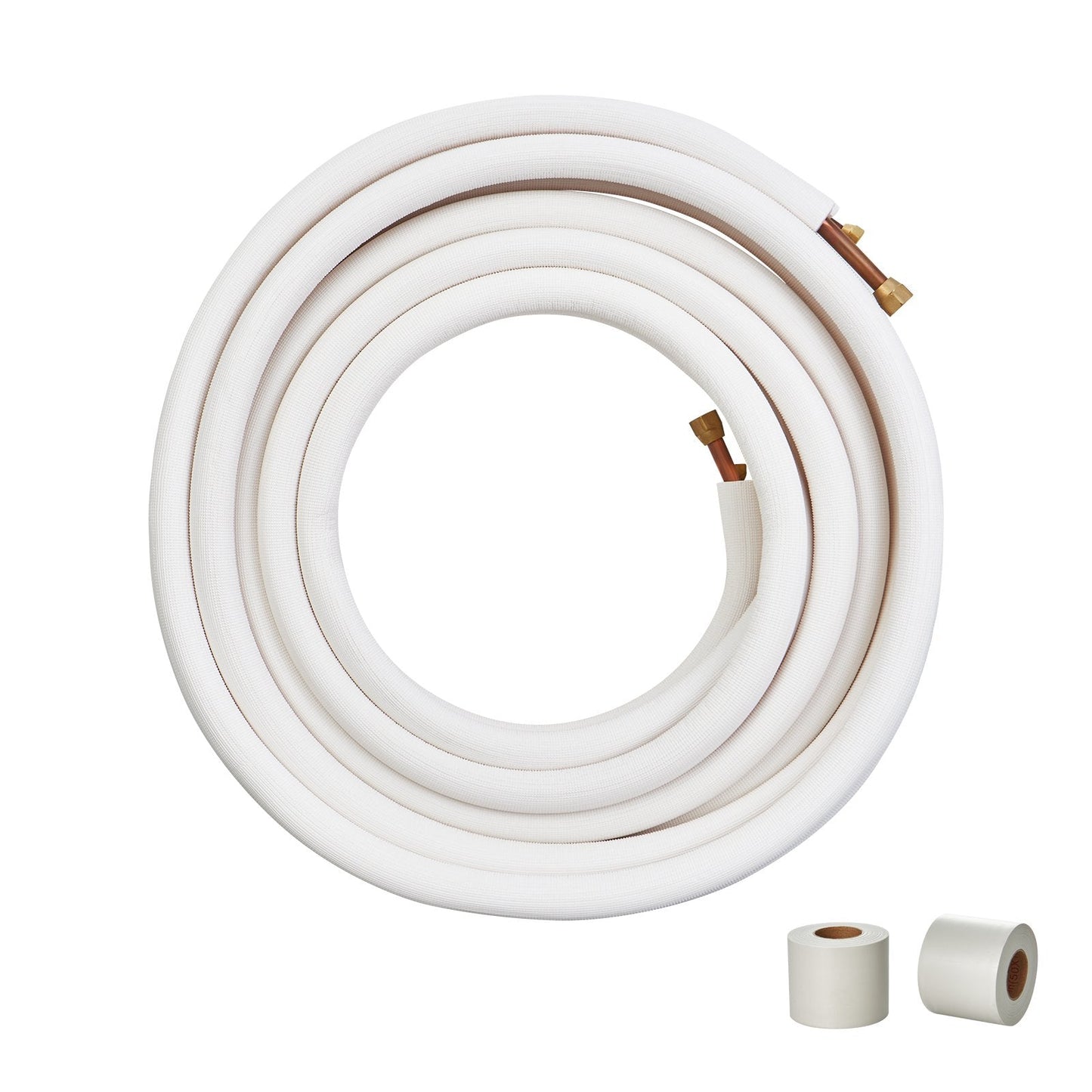 50ft Mini Split Line Set with Triple-Layer Insulation, Copper Pipes for HVAC